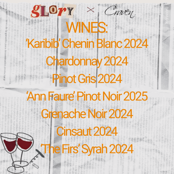 Craven x Glory | Food and Wine Dinner | 28th November 2025 | One Ticket - Image 2