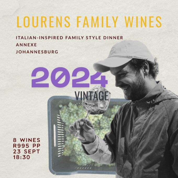 Lourens Family Wines at Annexe | 23 Sept 2025 | One Ticket