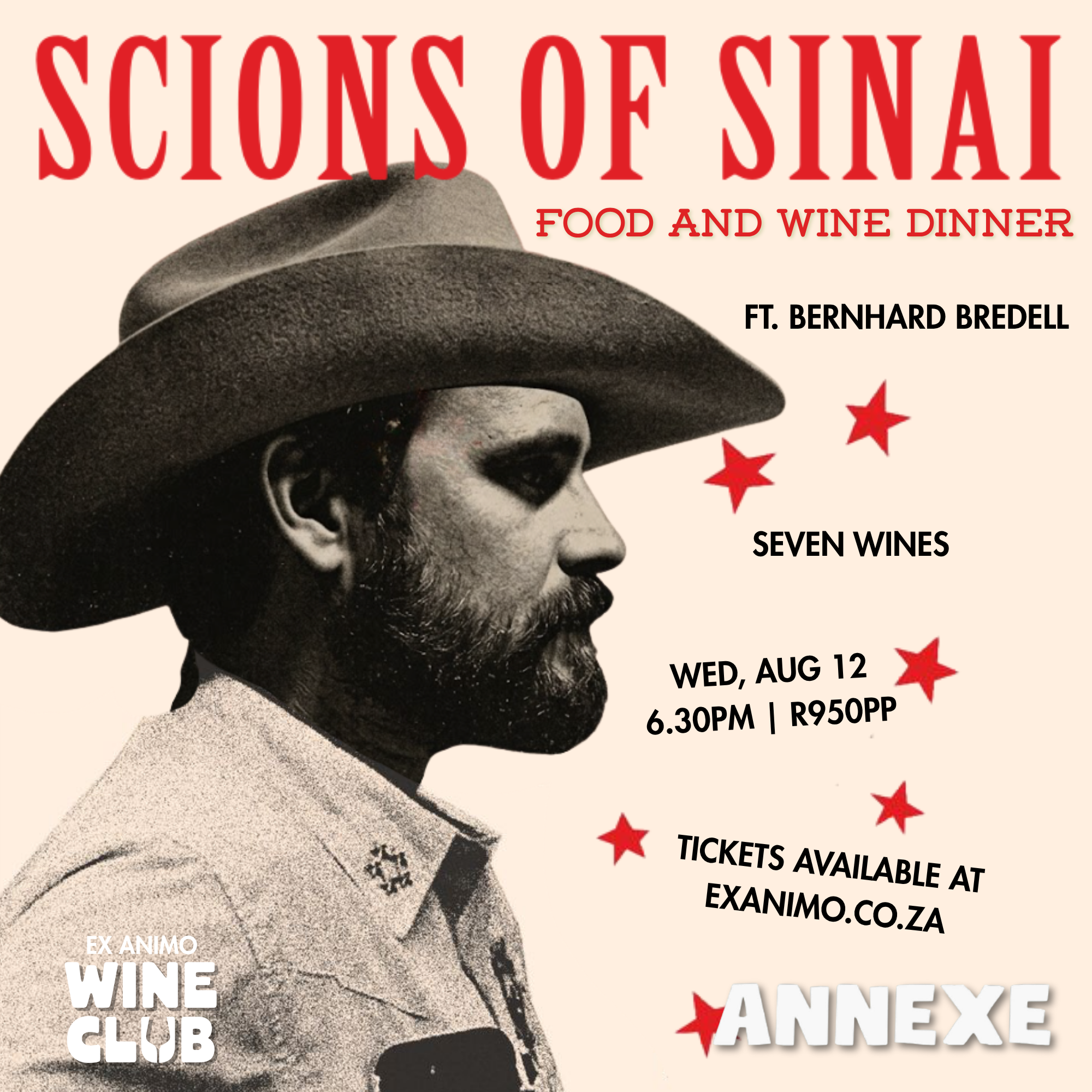 Meet the Winemaker: Scions of Sinai Wine Dinner at Annexe | 12 August 2026