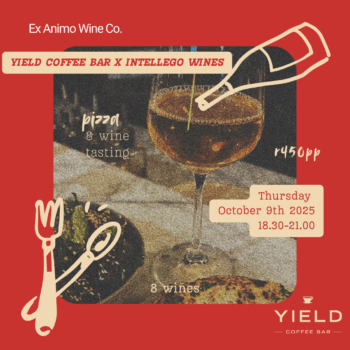 Intellego x Yield Coffee Bar | Pizza and Wine Tasting | 9 October 2024 | One ticket