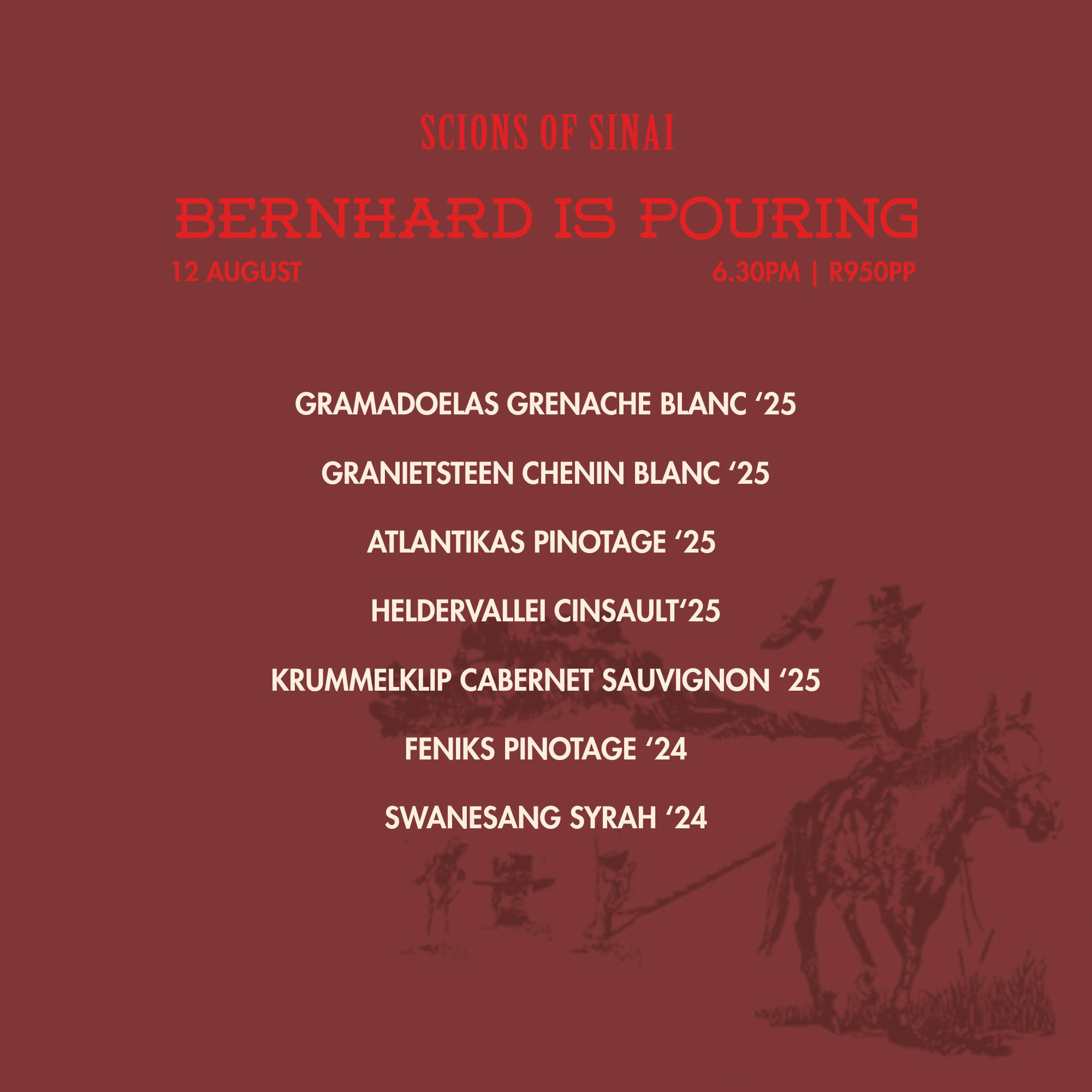 Meet the Winemaker: Scions of Sinai Wine Dinner at Annexe | 12 August 2026 - Image 2